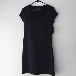 NWT Nicole Miller Collection Black Short Sleeve Dress